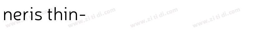 neris thin字体转换